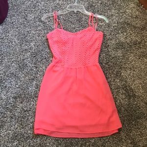 Peachy pink dress